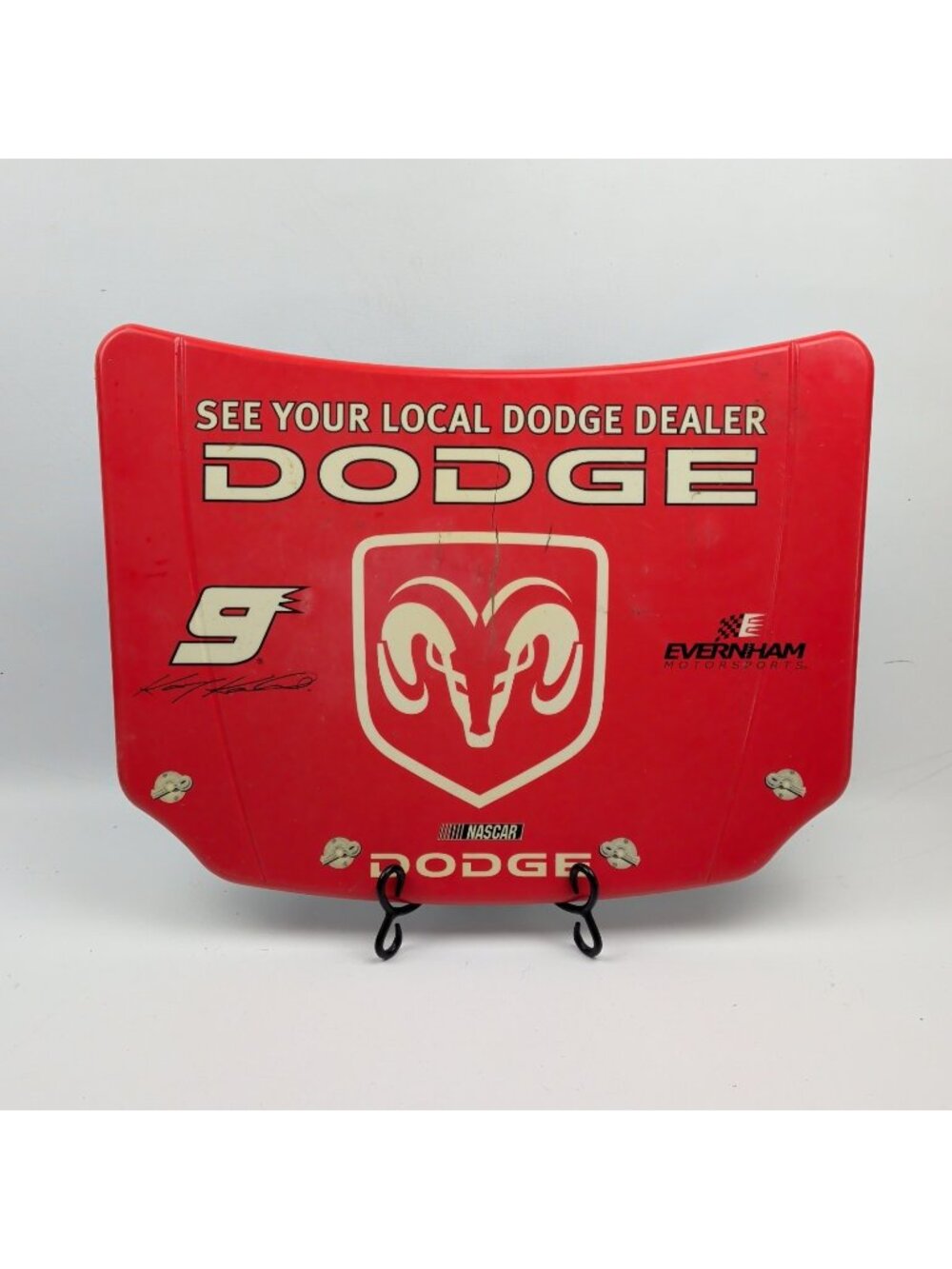 Vintage Kasey Kahne #9 Dodge Evernham Motorsports NASCAR Hood Display Racing